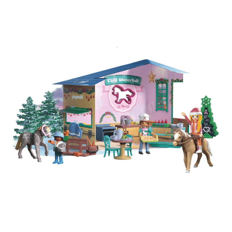 PLAYMOBIL Horses of Waterfall Adventskalender 2025 (71952) mit Pferd, Poney und Backzubehör für kreatives Spiel im Advent.