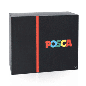 Posca Adventskalender 2025 mit 24 farbigen Markern und Stiften für kreative DIY-Ideen im Advent.