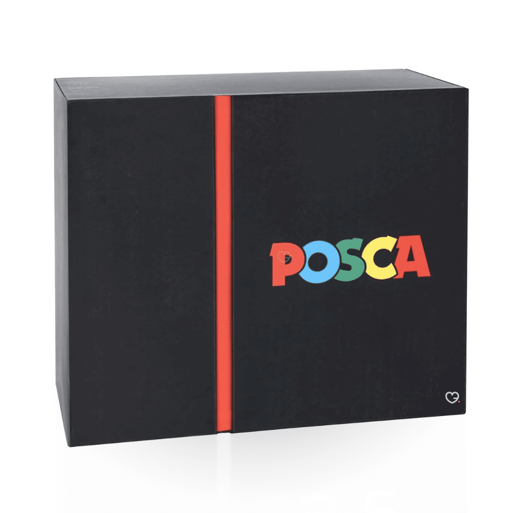 Posca Adventskalender 2025 mit 24 farbigen Markern und Stiften für kreative DIY-Ideen im Advent.
