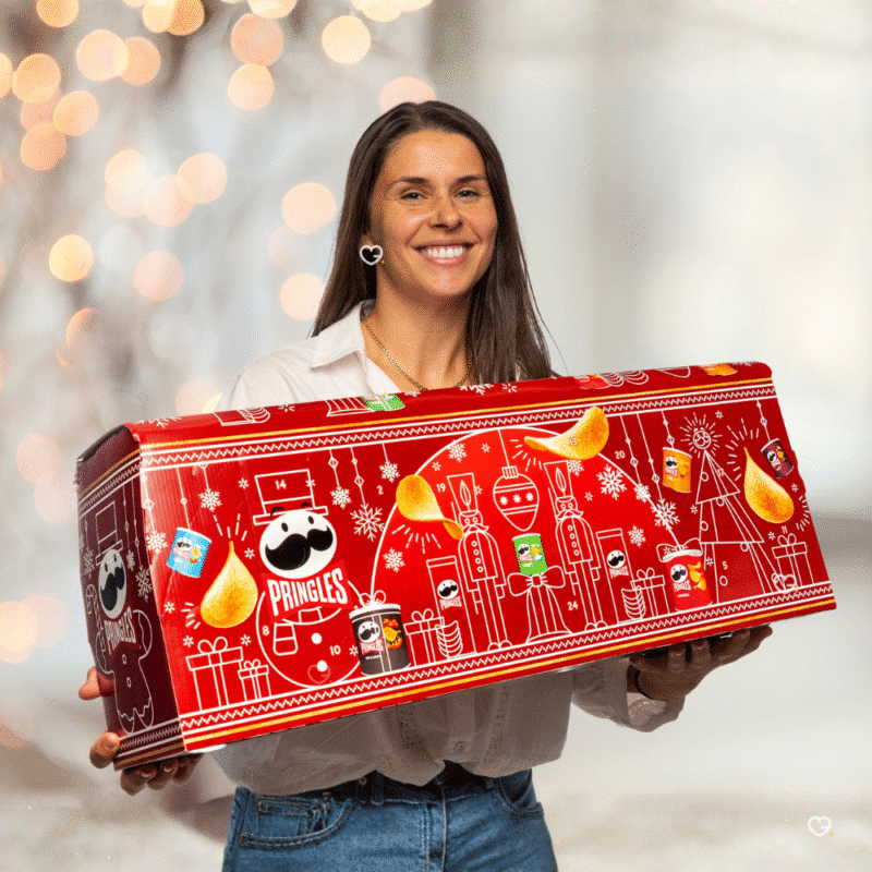 Pringles Adventskalender 2025 Foodie mit 24 Dosen voller Chips