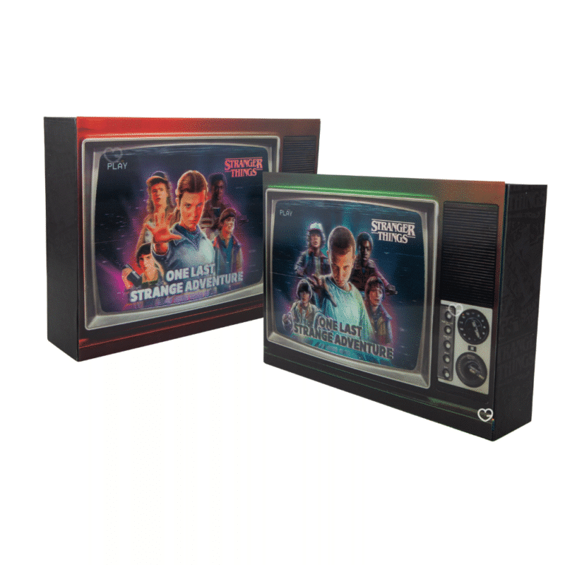 Stranger Things Adventskalender 2025 mit 24 lizenzierten Mini‑Geschenken und Accessoires zur Staffel 5 für Kinder und Fans.