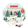 Yankee Candle Wreath Adventskalender 2025 mit 24 Duft-Teelichtern und Glashalter in festlicher Kranzbox für Duftliebhaber:innen.