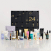 Zalando Beauty Adventskalender 2025 mit 24 Luxus‑Miniaturen von Marken wie Lancôme und Clinique in eleganter gold‑weißer Box.