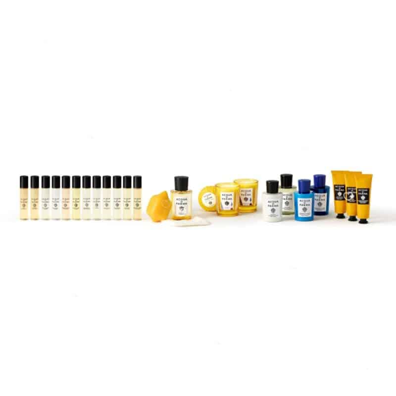 Inhalt des Acqua Di Parma Adventskalender 2026, alle 24 Produkte im Ueberblick
