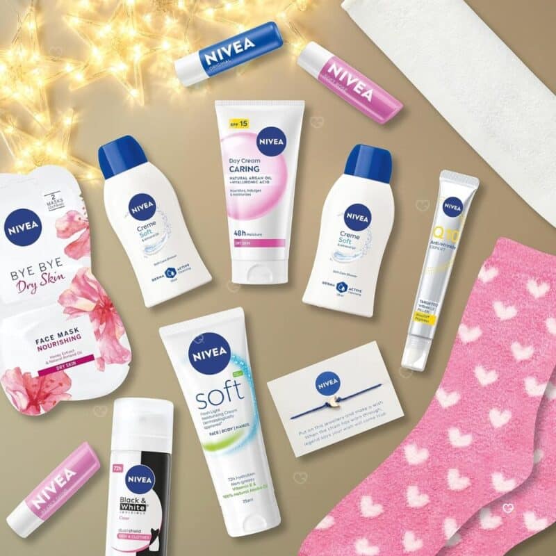 NIVEA Adventskalender 2026 Pflegeprodukte mit Labello, NIVEA Creme und Deo im Detail