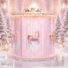 Plouise Make-up-Adventskalender 2026, Karussell beleuchtet in weihnachtlichem Schneeszenario