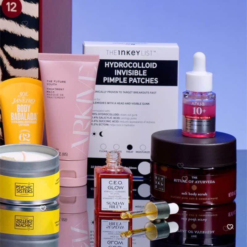 ASOS Adventskalender 2026, Gesichtspflege mit The INKEY List und Sunday Riley CEO Glow