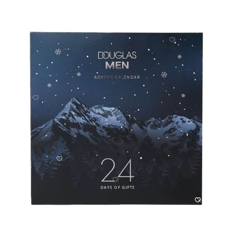 Douglas Männer Adventskalender 2026 geschlossene Verpackung mit Berglandschaft-Design