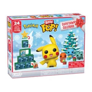 Funko Bitty POP! Pokémon Adventskalender 2026, geschlossene Box mit Pikachu