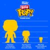 Funko Bitty POP! Größenvergleich: 2,3 cm Minifigur neben POP! und Pocket POP!