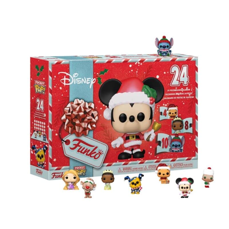 Funko Pocket POP Disney Adventskalender, Studioaufnahme der Box mit Figurenreihe