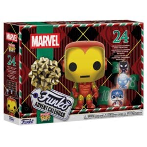 Funko Pocket POP Marvel Adventskalender 2026, geschlossene Verpackung mit Iron Man und 24 Türchen