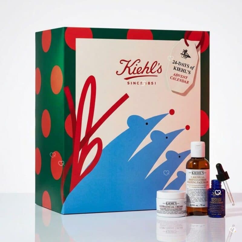 Kiehl's Adventskalender 2026 mit Ultra Facial Cream, Reinigungsschaum und Midnight Recovery Concentrate
