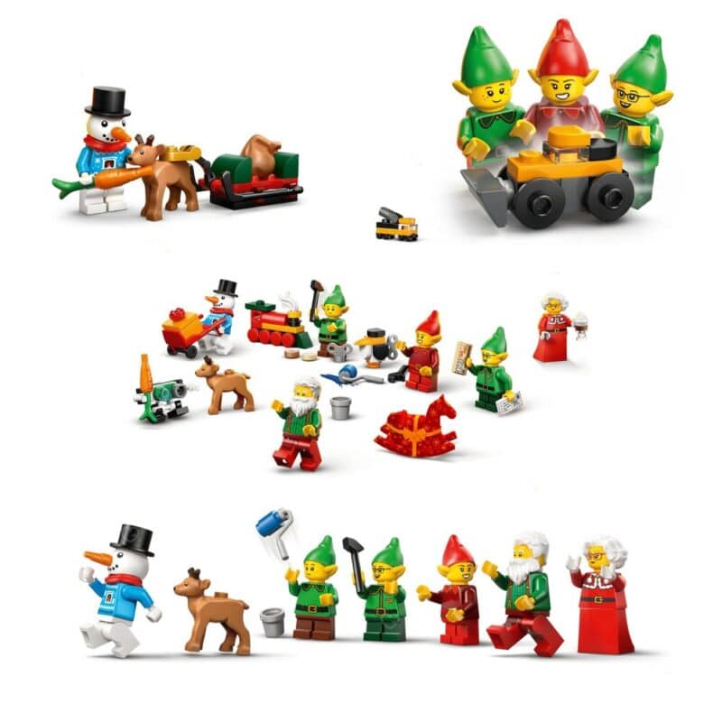 Alle Figuren und Modelle des LEGO City Adventskalenders 60510 im Ueberblick