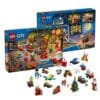 Inhalt des LEGO City Adventskalenders 60510 mit Fahrzeugen und Mini-Modellen