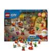 Aufgeklappte Spielmatte des LEGO City Adventskalenders 60510 mit der Weihnachtswerkstatt