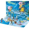 LEGO Friends Adventskalender 42698 geöffnet als winterliche Outdoor-Szene mit Nova, Liann, Aliya und Seehund