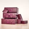 Art-deco-Box des M. Asam Premium Adventskalenders 2026 mit drei Schubladen