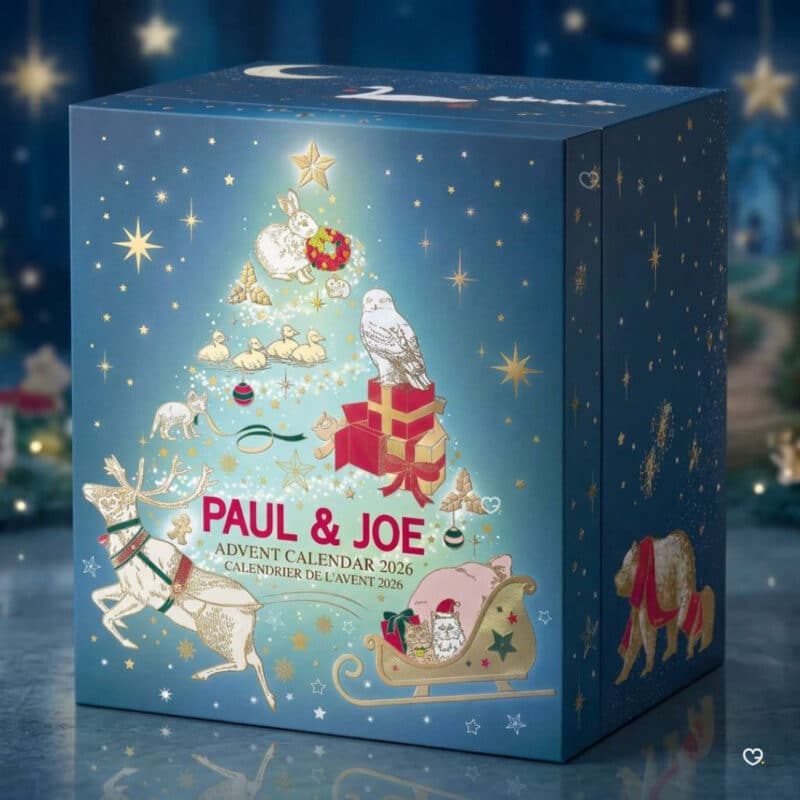 Paul and Joe Adventskalender 2026, geschlossene Schubladenbox aus einer anderen Perspektive