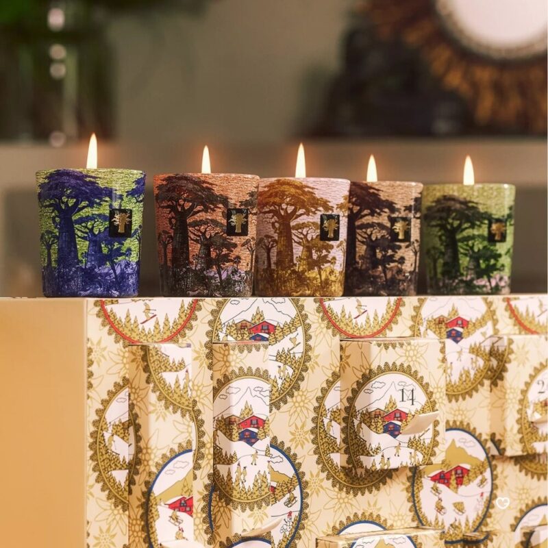 Baobab Adventskalender 2026 brennende Duftkerzen festliche Stimmung