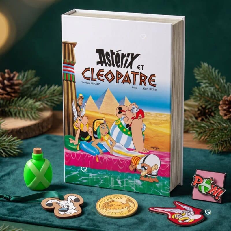 Cinereplicas Asterix Adventskalender 2026 mit exklusiven Fanartikeln, Helm-Stempel und Obelix-Socken