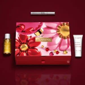 Clarins Adventskalender 2026 mit Wonder Volume Mascara XXL, Tonic-Öl und Body Firming Creme