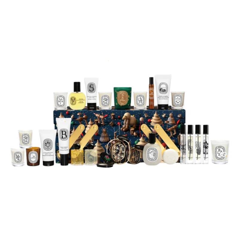Diptyque Luxus-Adventskalender 2026 mit Koerperpflege, Haarnebel und Seife