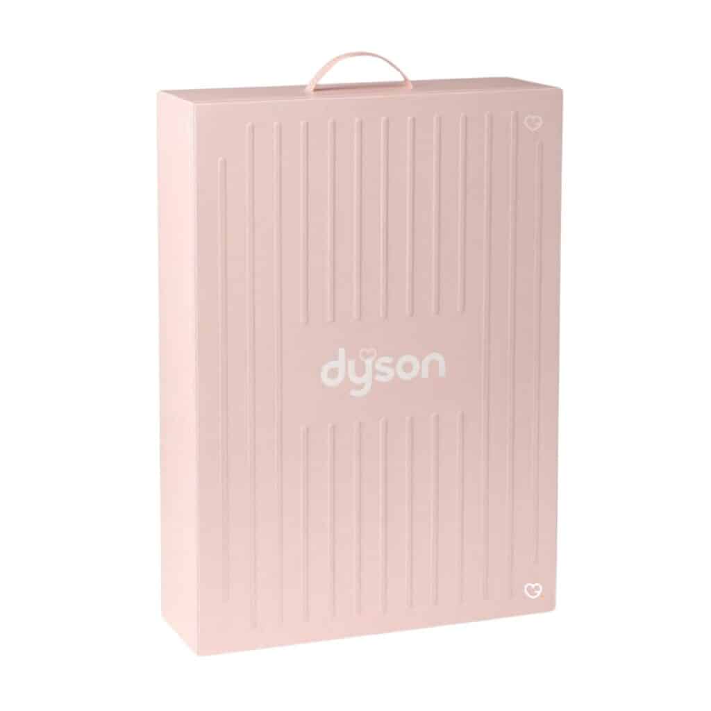 Dyson Adventskalender 2026 in Ceramic Pink, geschlossene Box mit Griff