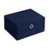 Guerlain Adventskalender 2026 The Jewellery Box, geschlossenes nachtblaues Samt-Etui mit Strass-G-Verschluss