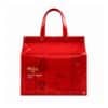 MiiN Cosmetics Adventskalender 2026, roter Vinyl-Shopper auf weißem Hintergrund