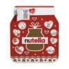 Nutella Adventskalender 2026 Verpackung in Nutella-Glas-Form auf weißem Hintergrund