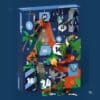 Geöffneter Playmobil Dino-Expedition Adventskalender 72225 mit 24 nummerierten Türchen