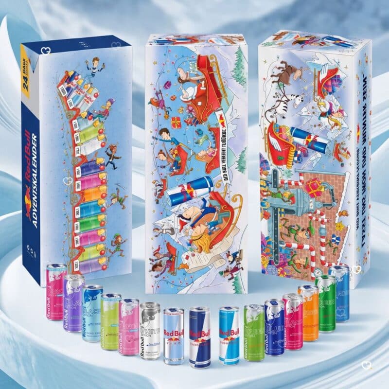 Red Bull Adventskalender 2026, Dosen 250 ml