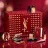 YSL Beauty Adventskalender 2026, ausgepackte Produkte, Parfums, Palette und Lippenstifte