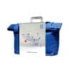 3INA Adventskalender 2026 The Advent Bag geschlossen, knallblauer Tote Bag vor weißem Hintergrund