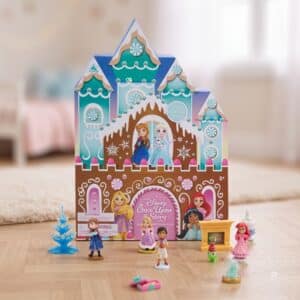 Disney Once Upon a Story Adventskalender 2026 Lebkuchen-Schloss im Kinderzimmer mit Figuren