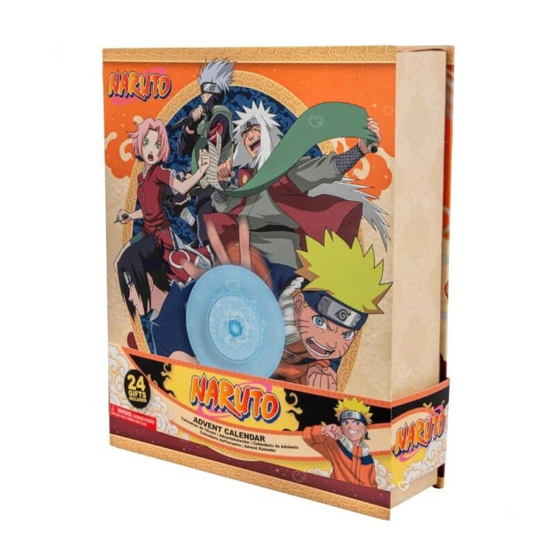 Naruto Rasengan Adventskalender 2026 von Cinereplicas, geschlossene Box mit Rasengan-Spinner im Deckel