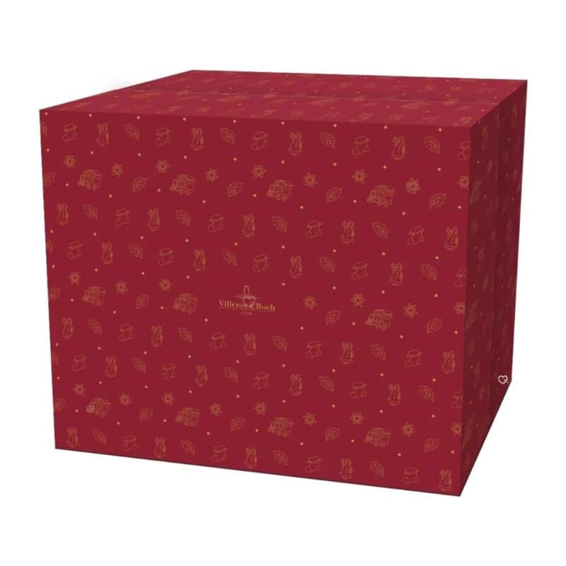 Villeroy & Boch Adventskalender 2026 geschlossene Verpackung in Rot und Gold