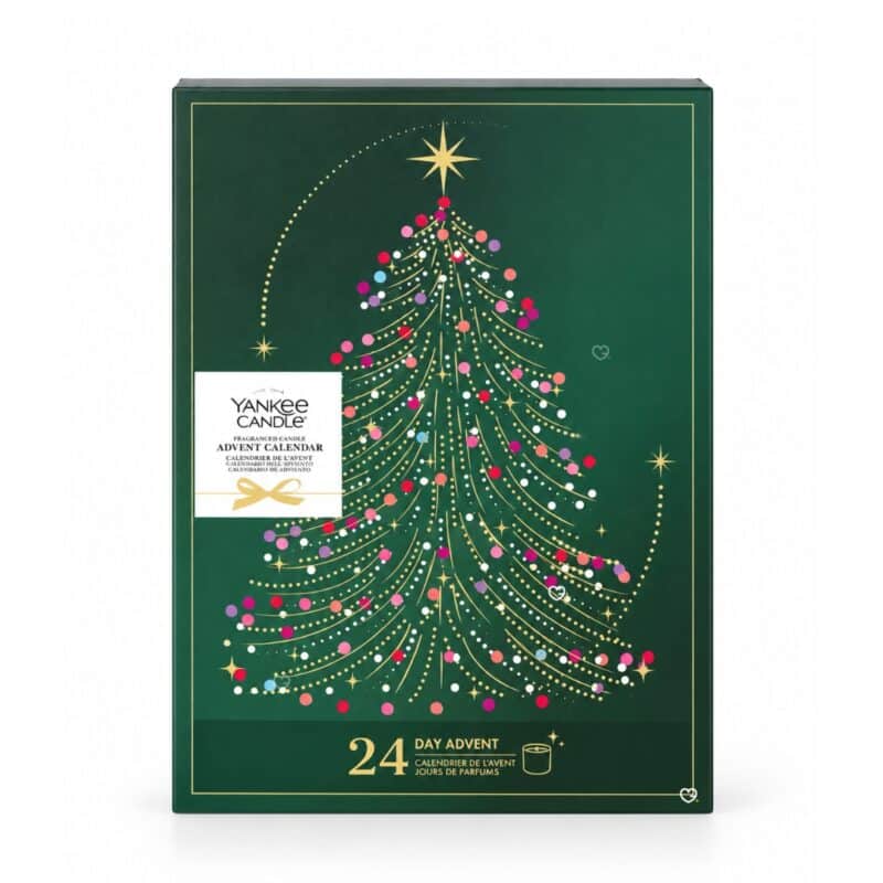 Yankee Candle Book Adventskalender 2026 in Buchform, geschlossen mit 24 Türchen